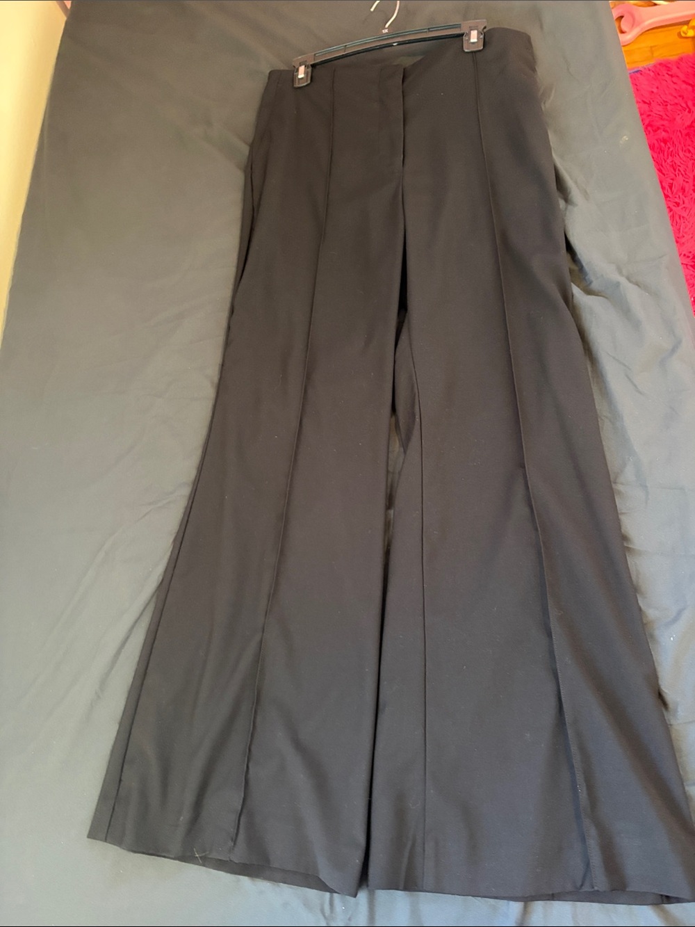 Ann Taylor Black Wide-Leg Dress Trousers
